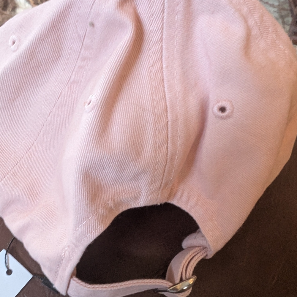 Pink Baseball Cap with Coffee and Dogs Logo - Picture 4 of 5